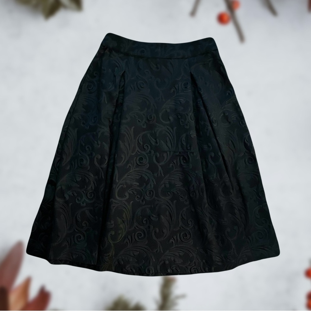 ROBERT RODRIGUEZ A-Line Paisley Textured Skirt